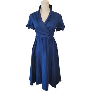 NWT Lindy Bop Blue Retro 50's Dress Size XXS